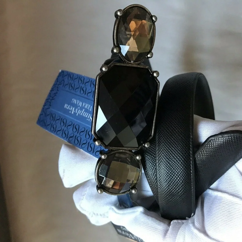 NWT! Vera Wang Belt W Jewel Embellishment Small